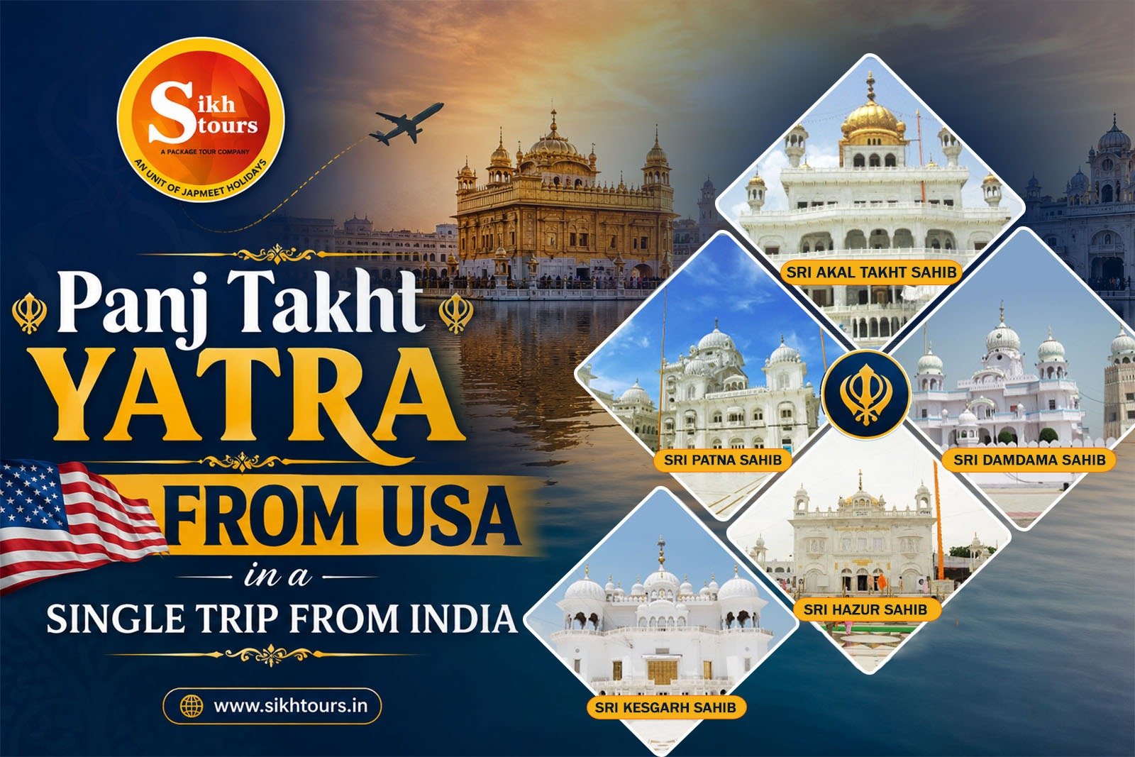 Can You Visit All Panj Takhts from the USA in One India Trip?